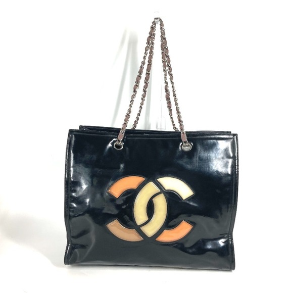 CHANEL Black Coco Mark Shoulder Bag - Picture 1 of 16
